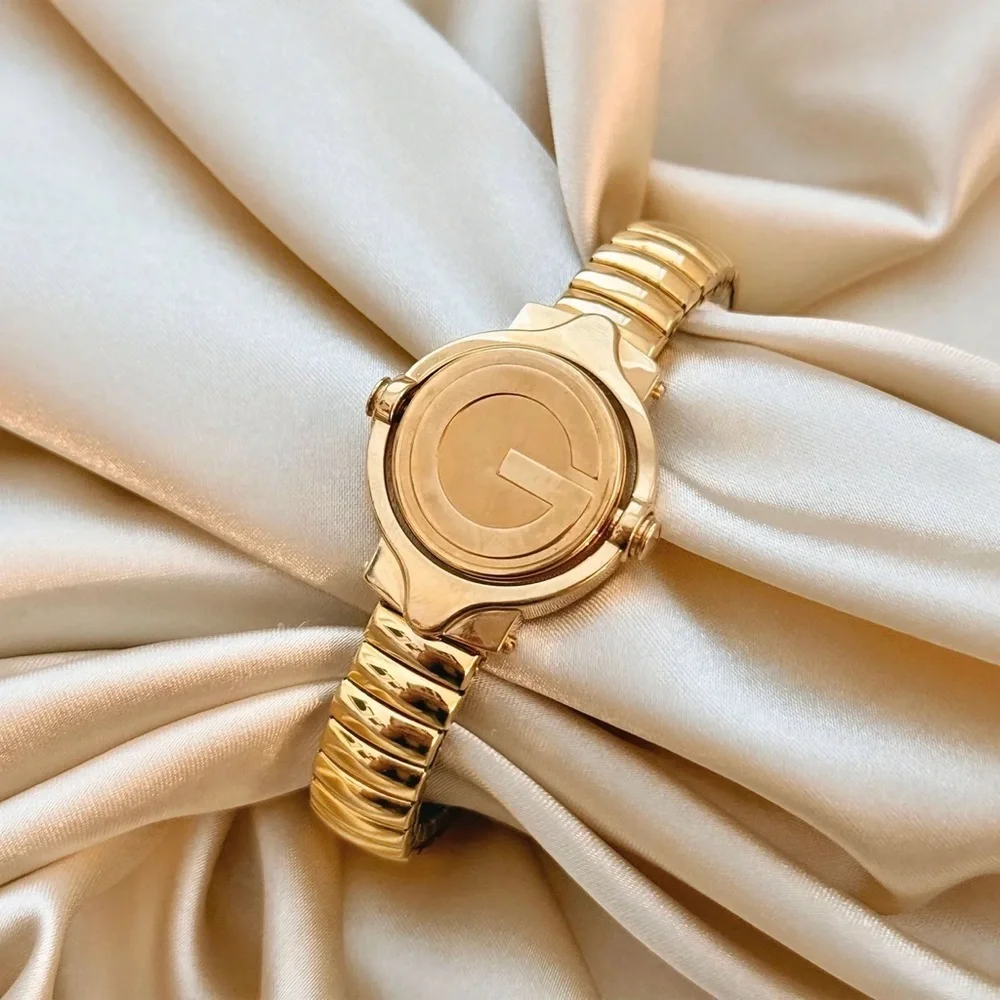 AUTHENTIC VINTAGE GUCCI REVERSIBLE GOLD WATCH